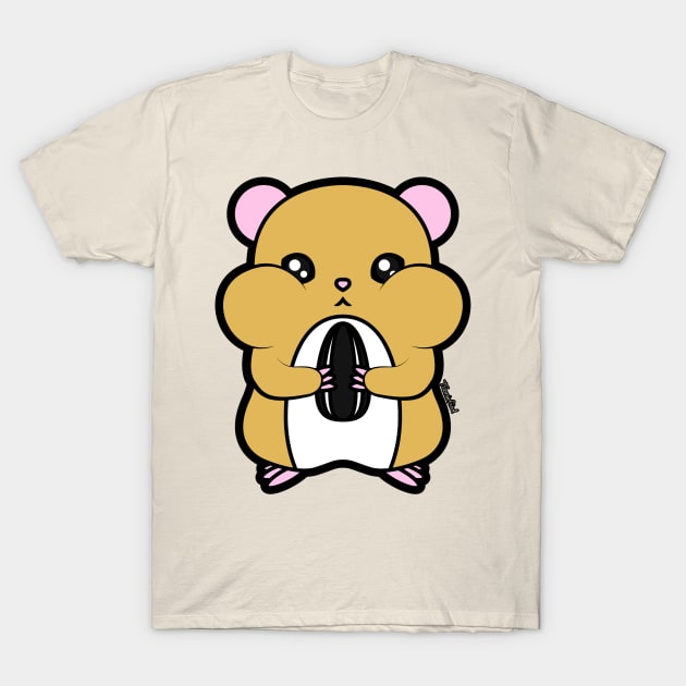 Mocha Hamster T-Shirt by Tooniefied